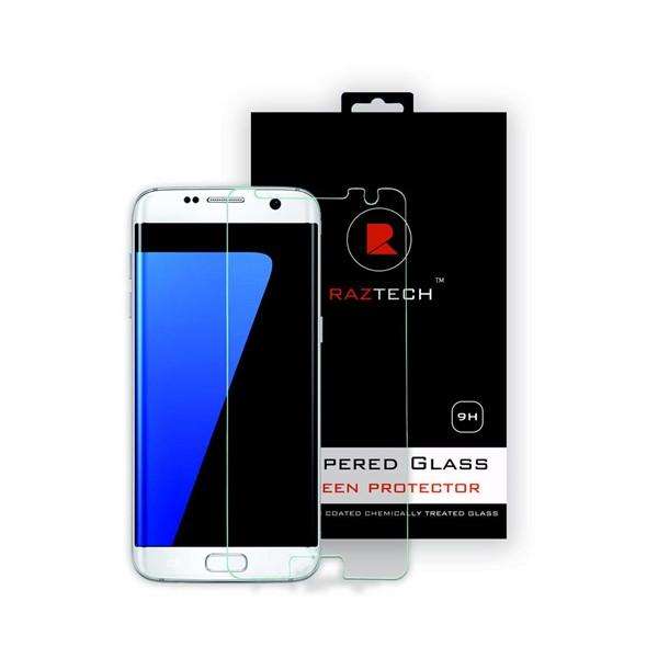Tempered Glass Screen Protector for Samsung Galaxy S7 Edge - FRONT ONLY - by Raz Tech