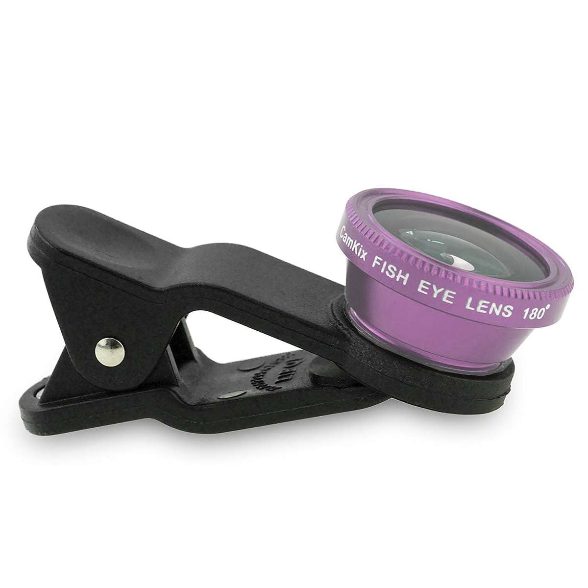 3-in-1 Smartphones, tablets Camera Lens Kit with Clip - Wide Angle, Fisheye & Macro Lenses - Pink