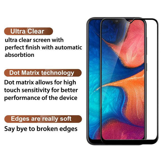 Full Cover Tempered Glass for Samsung Galaxy A20 SM-A205F - by RazTech