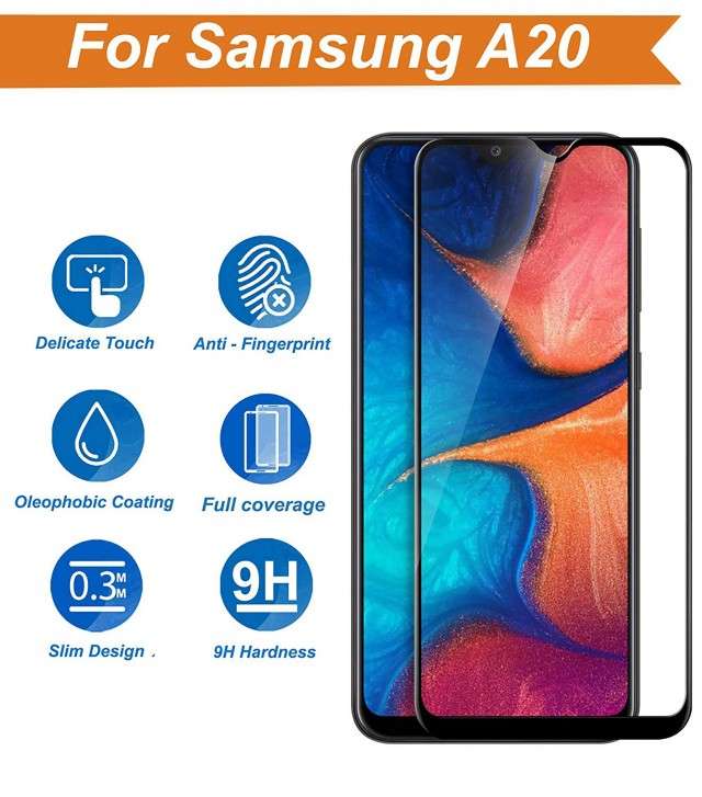 Full Cover Tempered Glass for Samsung Galaxy A20 SM-A205F - by RazTech