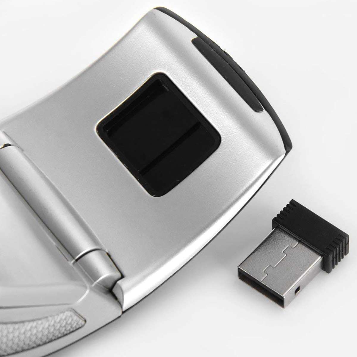 Arc Wireless Mouse for Laptop and PC - Black - Red