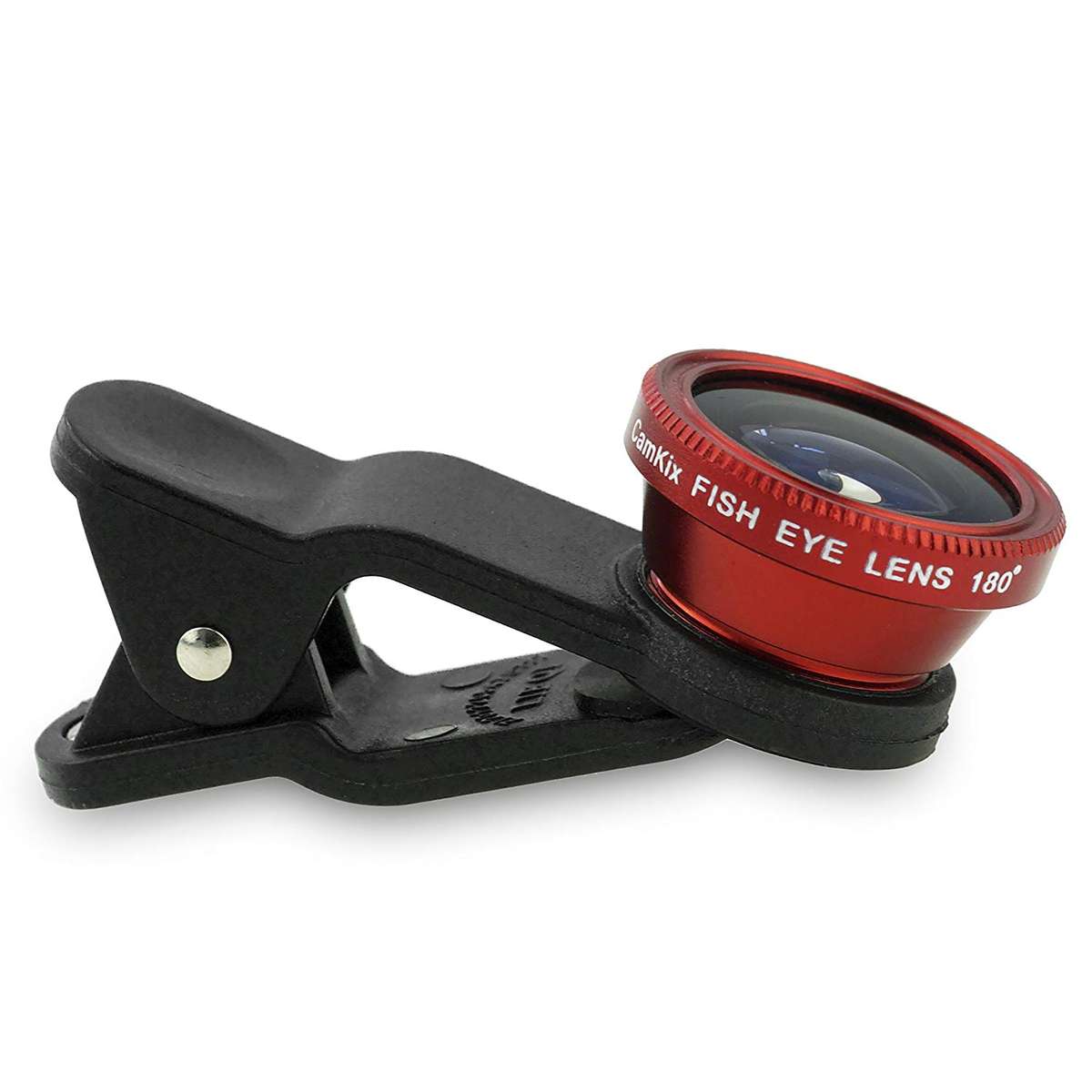 3-in-1 Smartphones, tablets Camera Lens Kit with Clip - Wide Angle, Fisheye & Macro Lenses - Pink