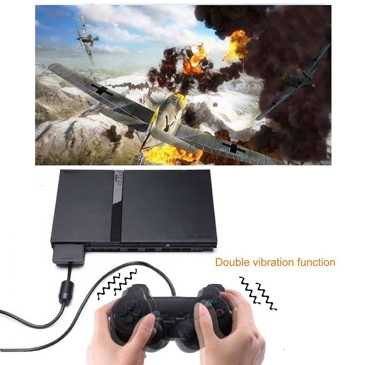 Sony PlayStation 2 PS2 Generic Wired Controller