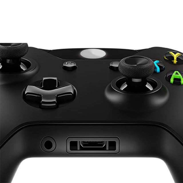 Xbox One Wireless Controller (Xbox One) - Black (With 3.5mm Stereo Jack) - RazTech
