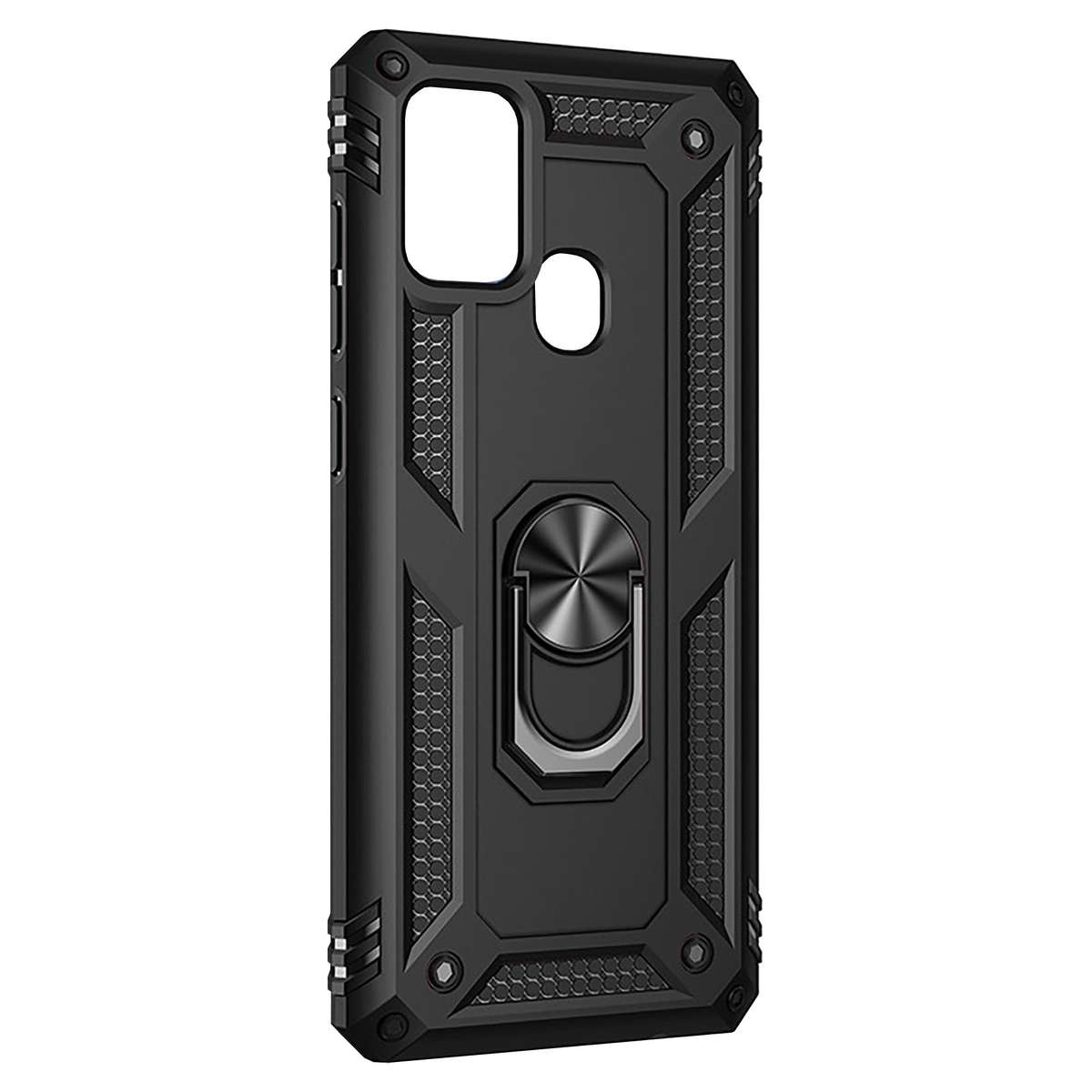 Shockproof Armor Stand Case Samsung Galaxy A21s (SM-A217F) - Black