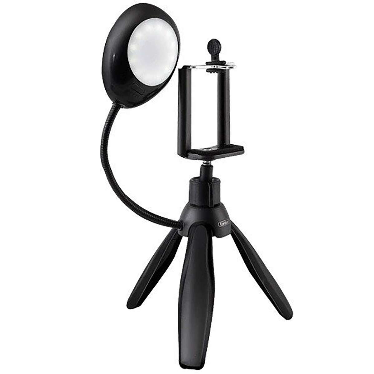 360 Degree Rotate Mini Smartphone Tripod with Selfie Light Ring Lamp