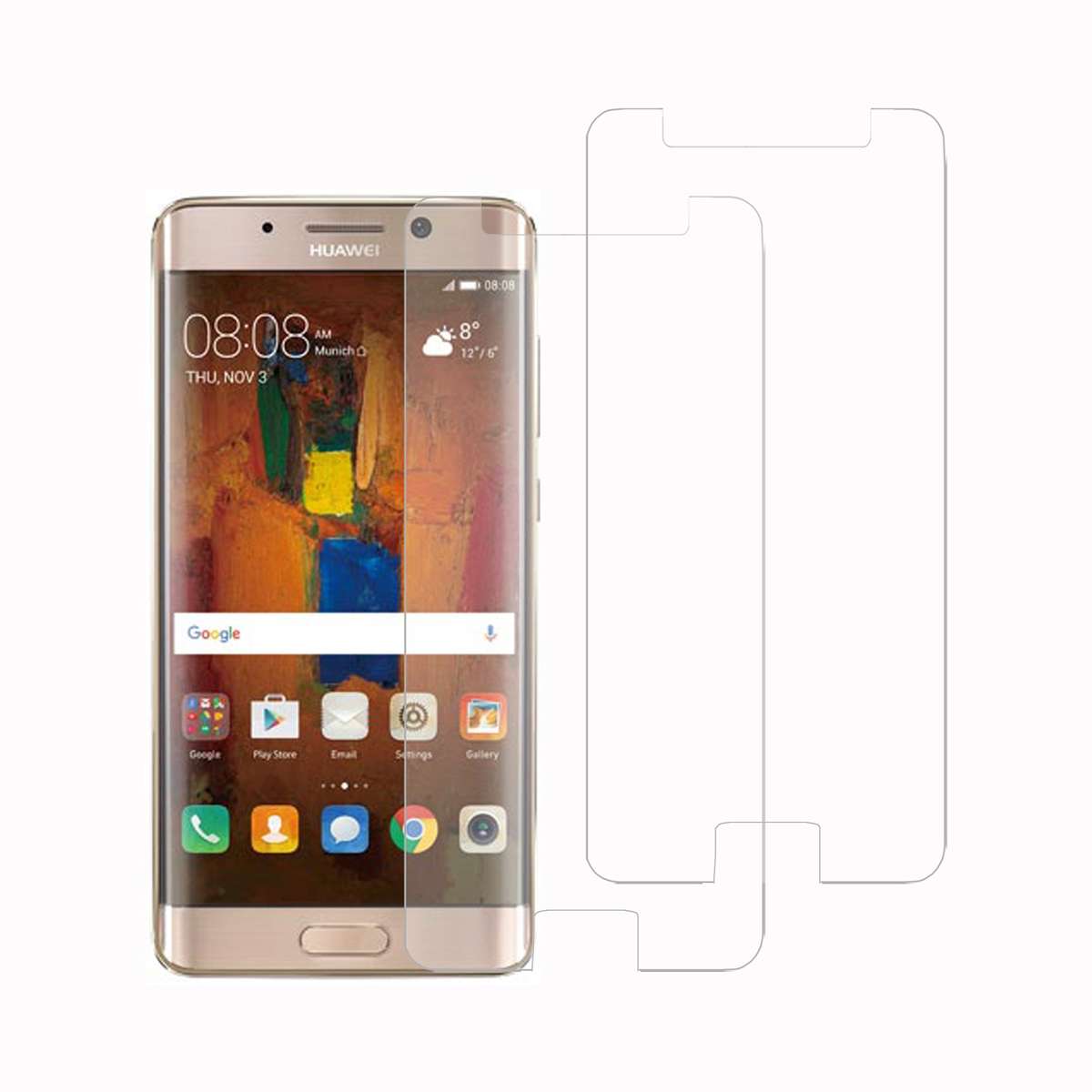 Tempered Glass Screen Protector for Huawei Mate 9 Pro (Pack of 2)