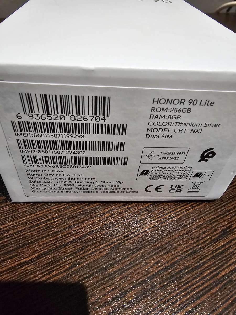 Pre loved HONOR 90 Lite 5G 256GB (Dual SIM)