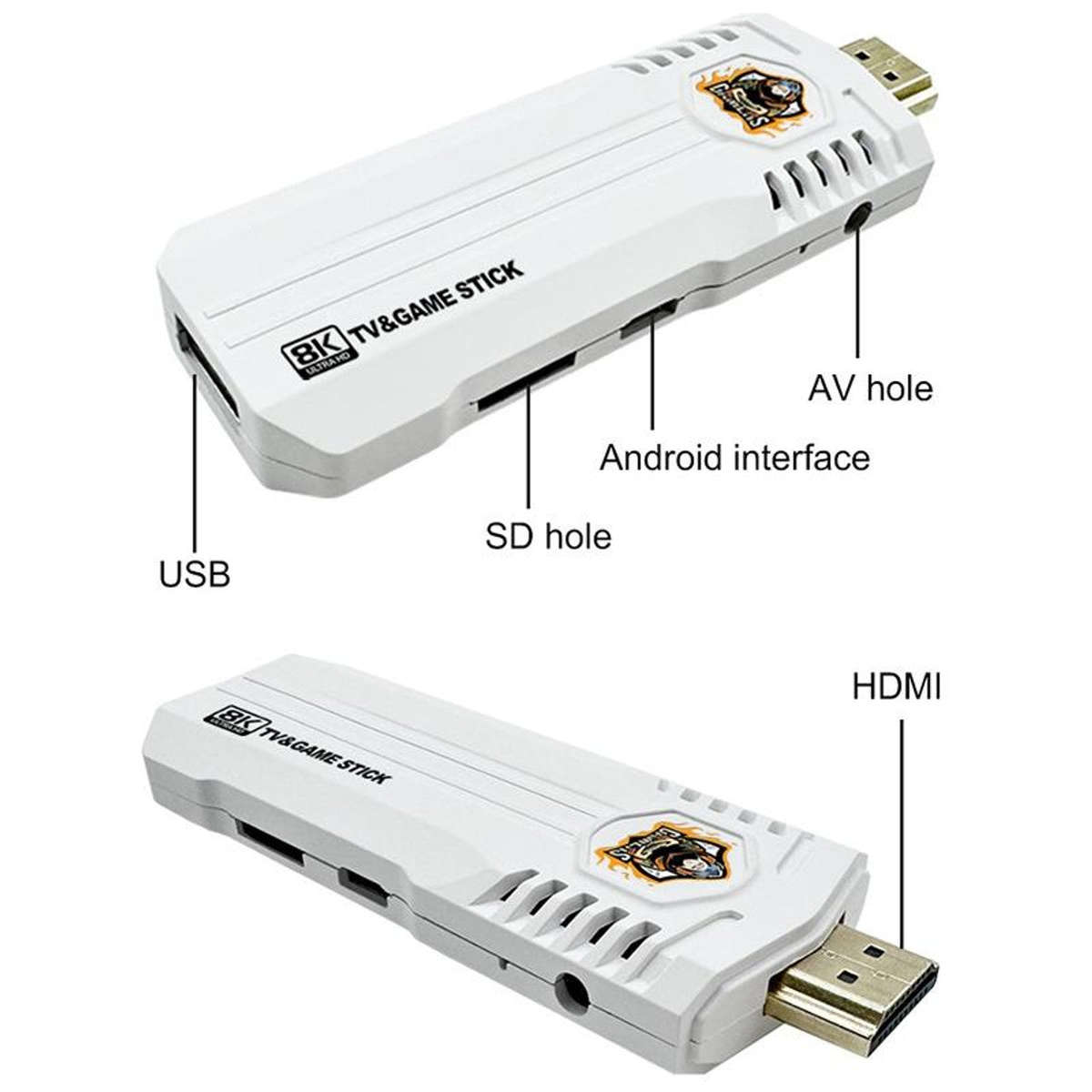 K8 Pro 8K Ultra HD TV Dual Controller Game Console