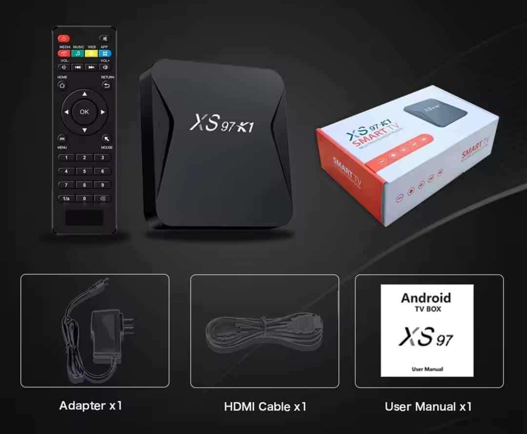 Xs 97 K1 Android 10 4K TV Box 2GB Ram 16GB ROM Dual Wifi TV Box