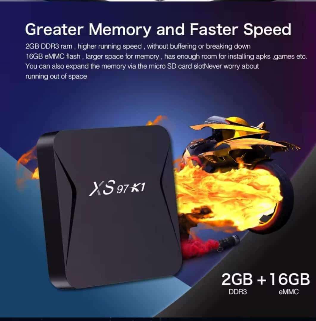 Xs 97 K1 Android 10 4K TV Box 2GB Ram 16GB ROM Dual Wifi TV Box