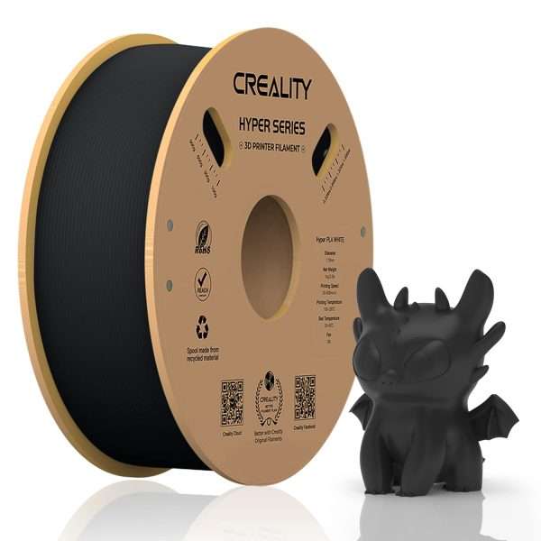 Creality Hyper PLA Black Filament, 1.75mm, 1kg