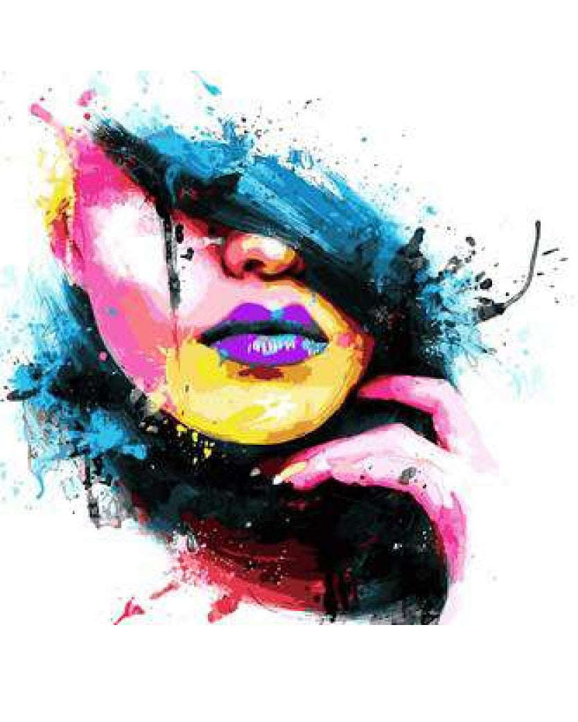 Paint By numbers for Adult - Lady 40x 50 framed canvas