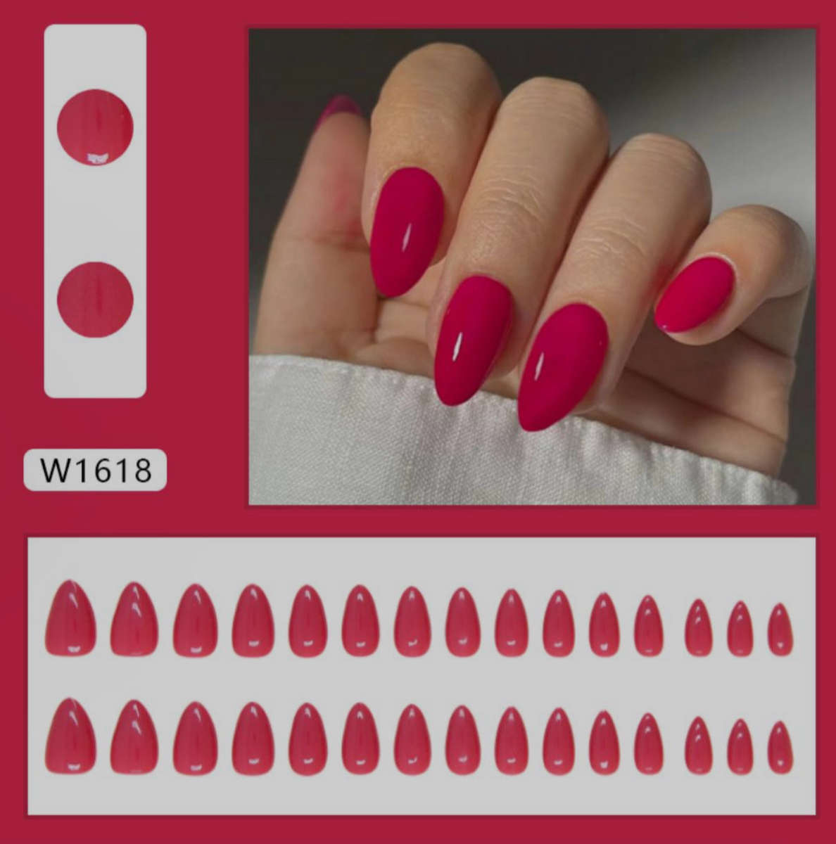 The Pink Almond Press On Nails