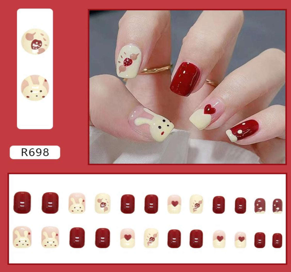 Hop and Glow Press On Nails