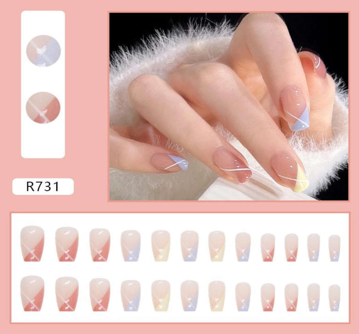 Blushing Bride Press On Nails