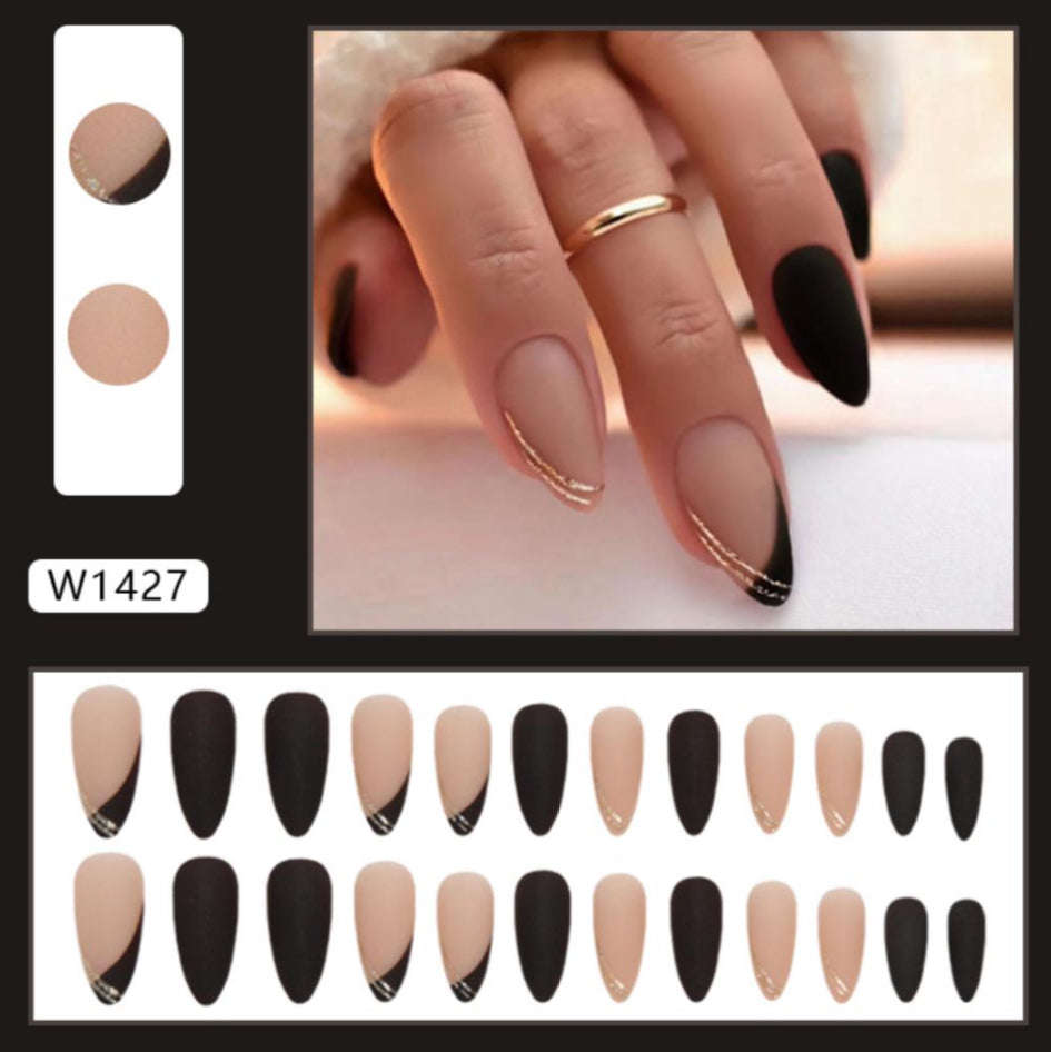 Black Envy Press On Nails