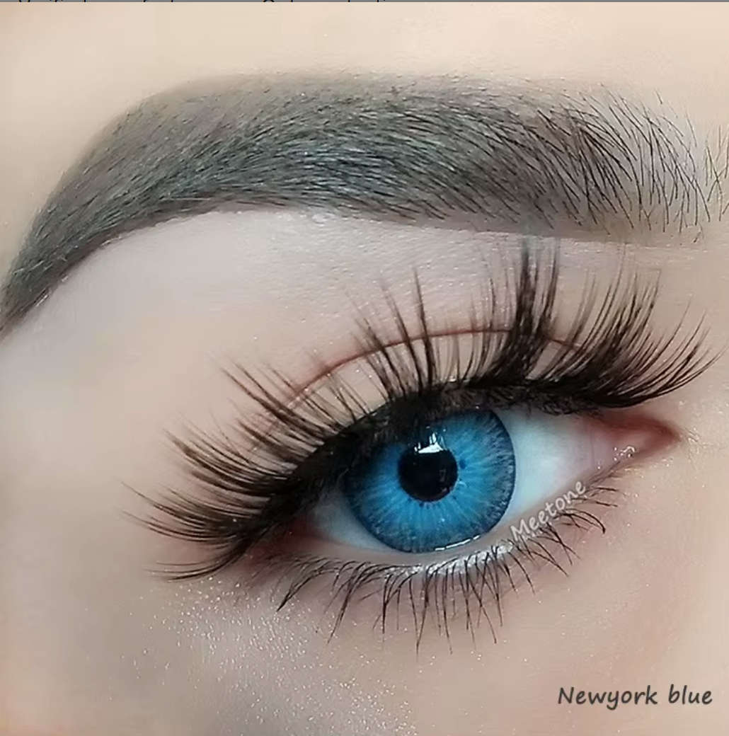 Meetone New York Blue Contact Lenses