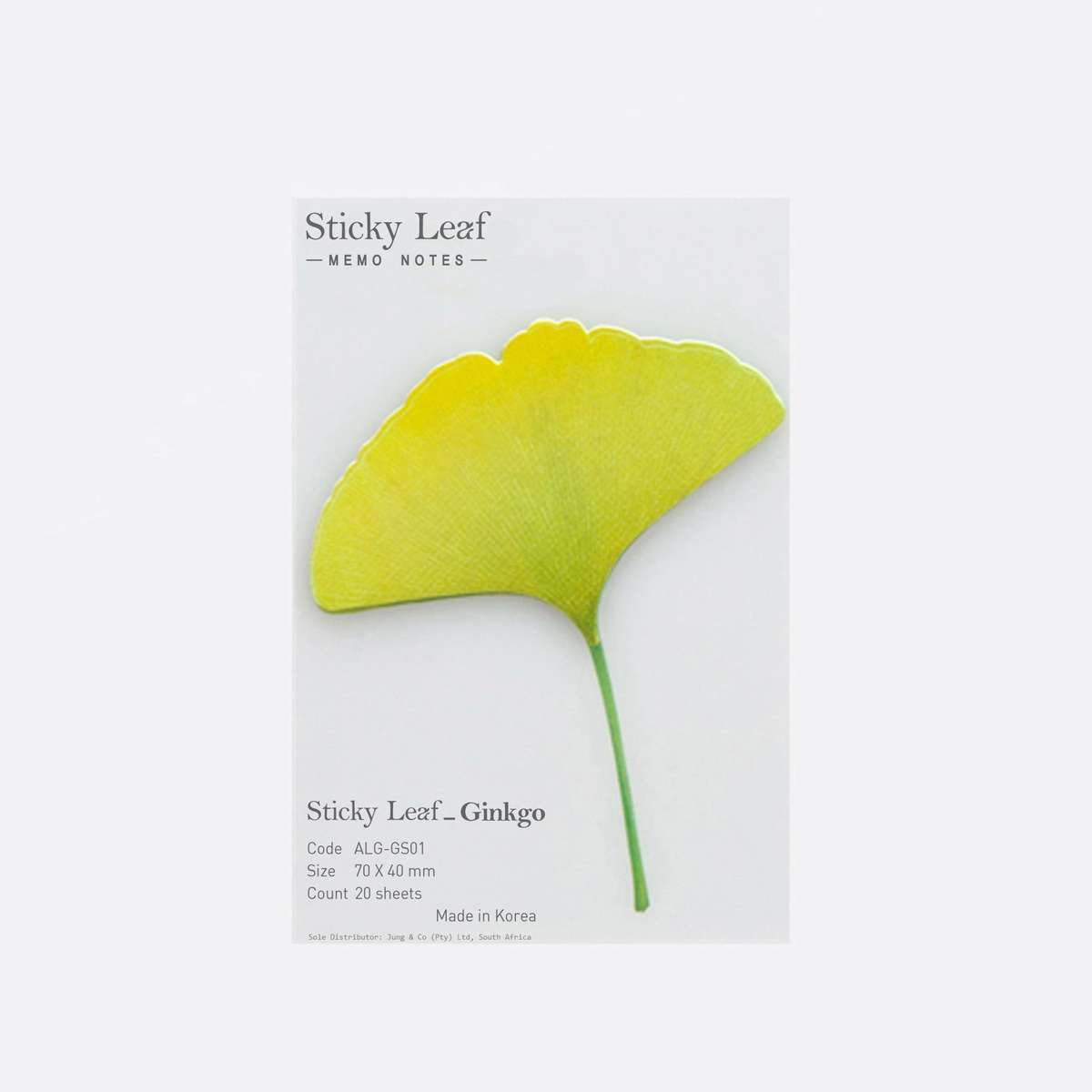 Sticky Leaf note | Ginkgo | Green Small
