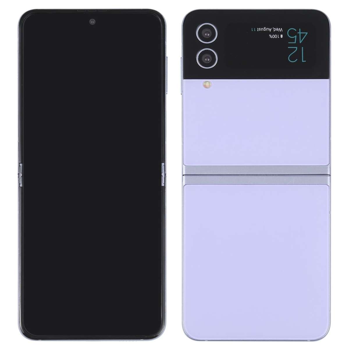 For Samsung Galaxy Z Flip4 Black Screen Non-Working Fake Dummy Display Model (Purple)