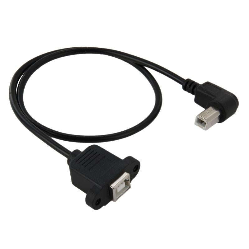 USB 2.0 Type-B Male to Female Printer / Scanner Extension Cable for HP, Dell, Epson, Length: 50cm...