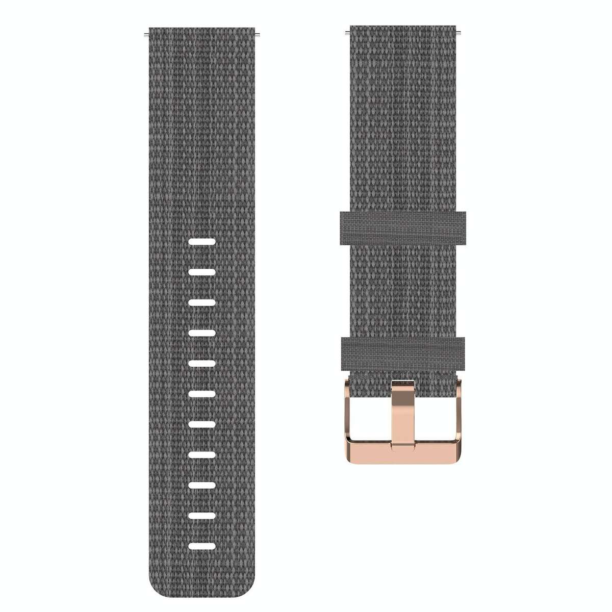 For Garmin Vivomove HR Sport 20mm Nylon Woven Watch Band(Dark Grey)