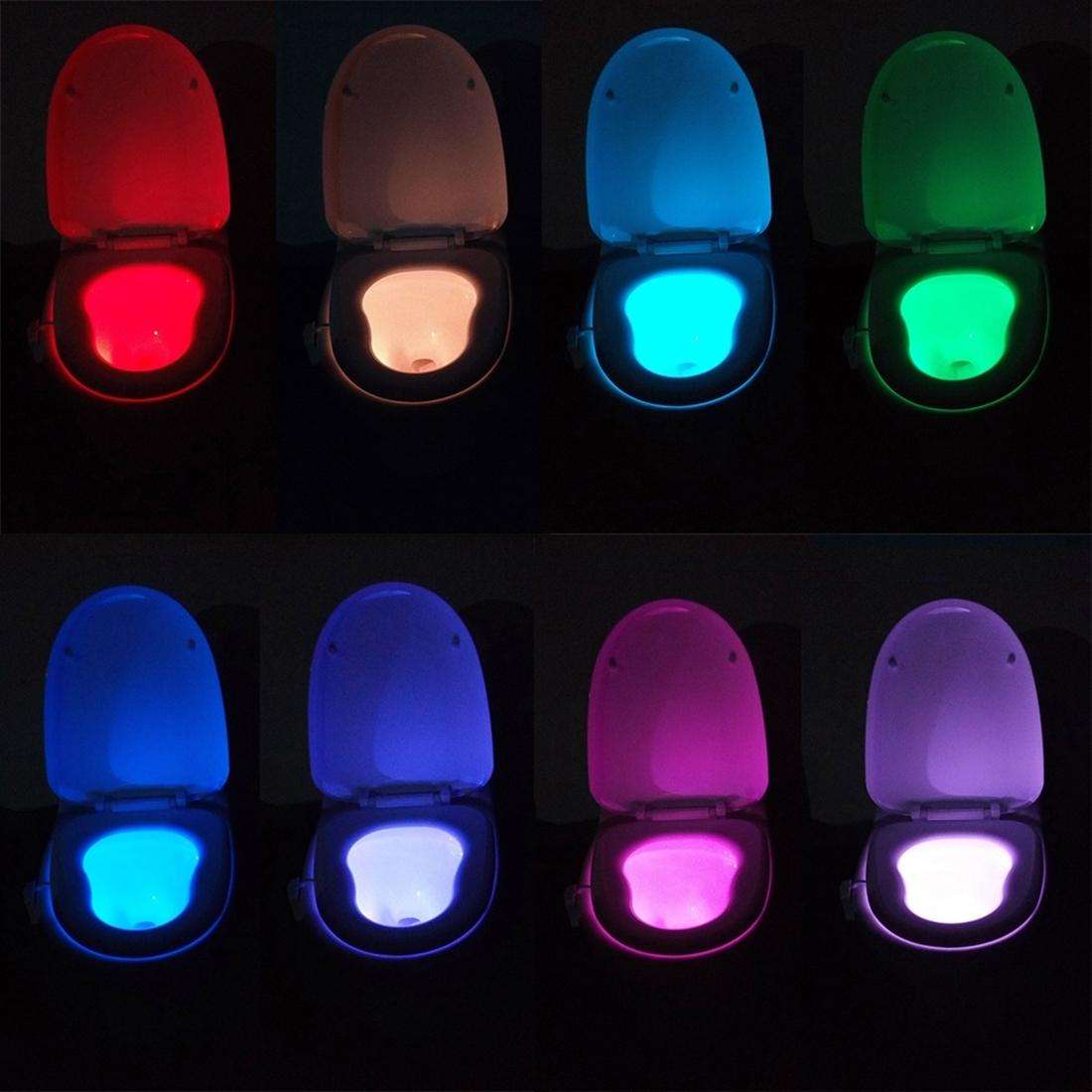 Motion Activated Toilet Nightlight, LED Toilet Light Bathroom Washroom