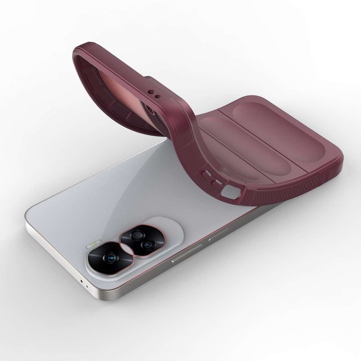 For Honor 90 Lite Magic Shield TPU + Flannel Phone Case(Black)