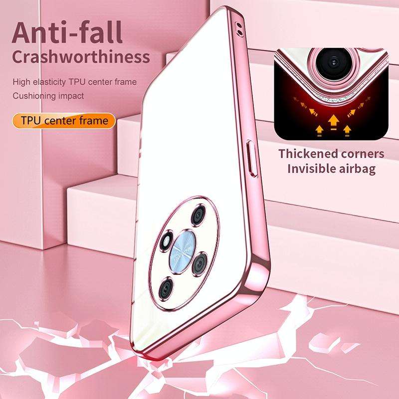 For Huawei nova Y90 / Enjoy 50 Pro Transparent Plating Fine Hole Phone Case(Purple)