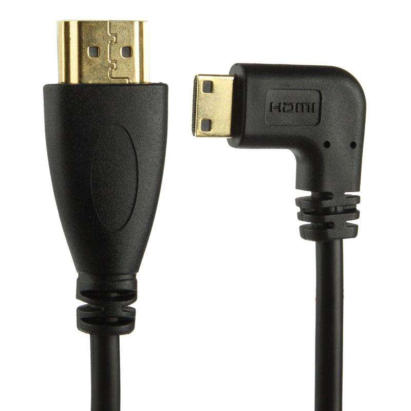 1.4 Version Gold Plated Mini HDMI Male to HDMI Male Coiled Cable, Support 3D / Ethernet, Length: ...