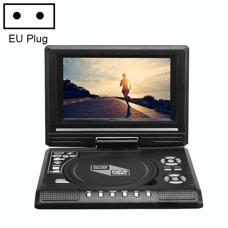7.8 inch Portable DVD with TV Player, Support SD / MMC Card / Game Function / USB Port(EU Plug)