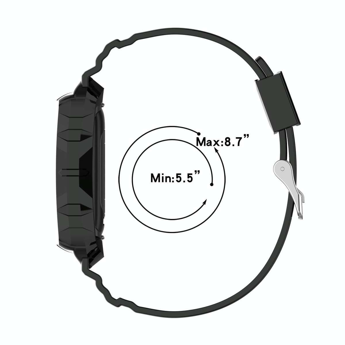 For Fitbit Charge 4 SE Silicone One Body Armor Watch Band(Gray)