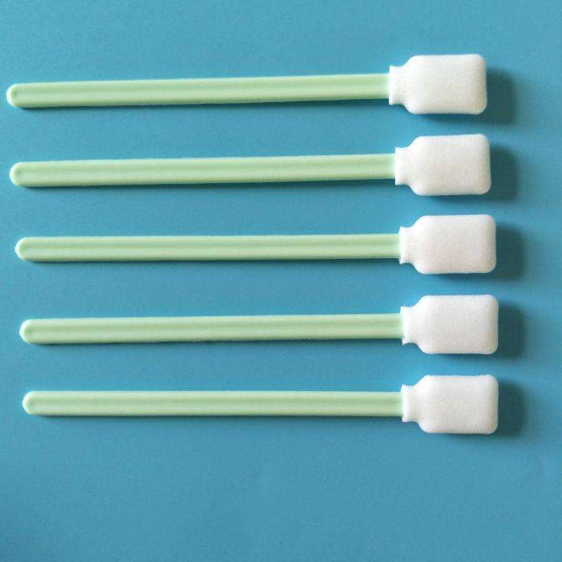 100 Sticks Inkjet Sponge Flat Head Cleaning Wipe Industrial Rod, Size:13cm(5 inch Small Wide Spon...