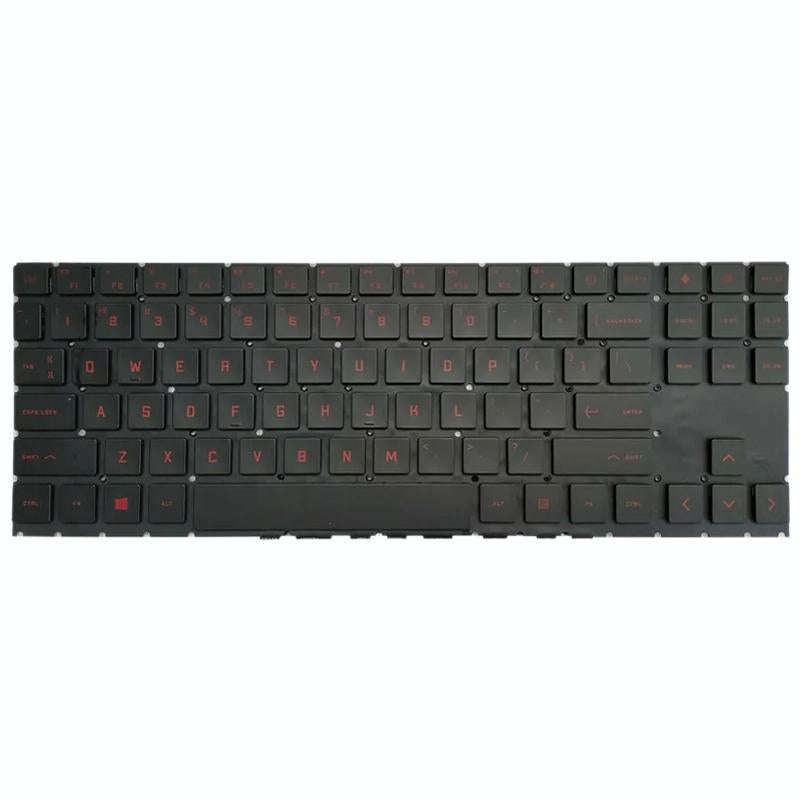 For HP Omen 15-EK 15-EK0019NR 15-EN 15-EN0013DX TPN-Q236 Laptop Keyboard (Red)