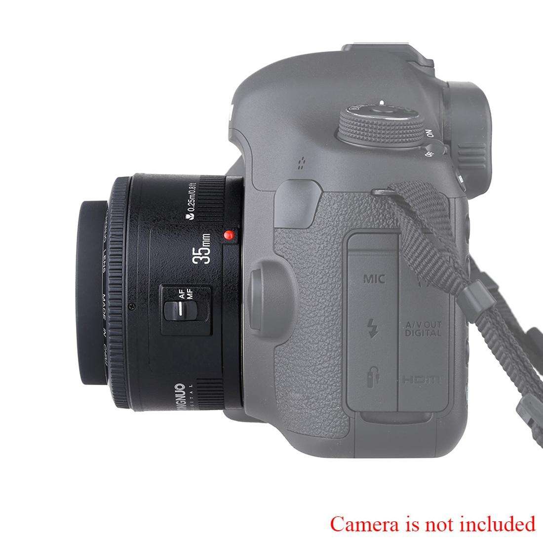 YONGNUO YN35MM F2N 1:2 AF/MF Wide-Angle Fixed/Prime Auto Focus Lens for Nikon DSLR Cameras(Black)