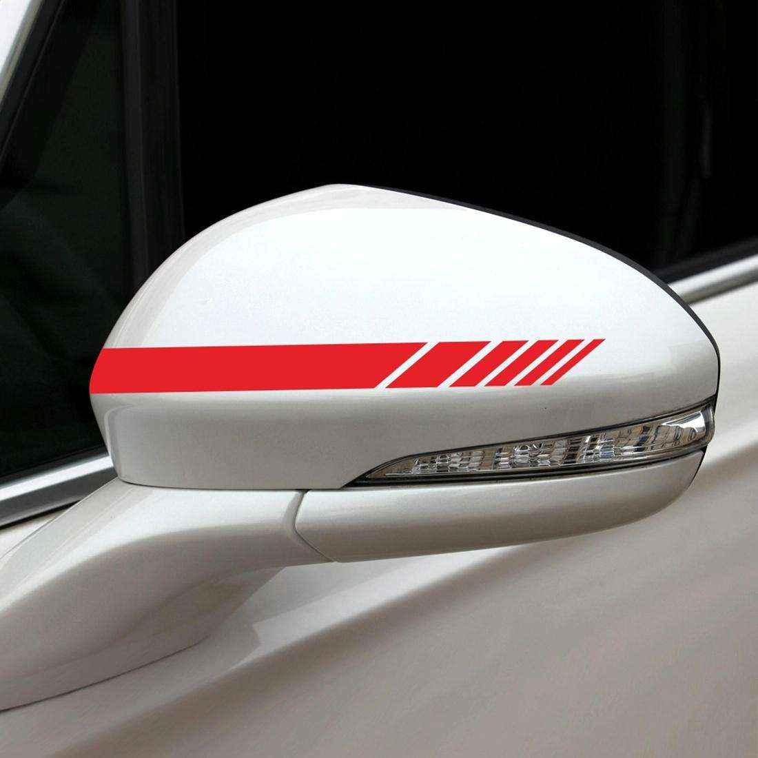 5 in 1 Car Styling Stripe Hood PVC Sticker Auto Decorative Sticker (Red)