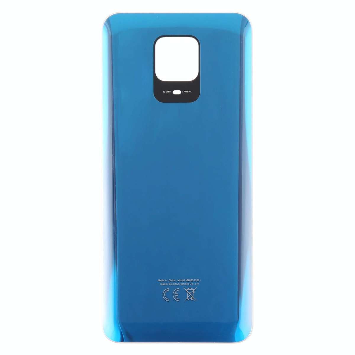 For Xiaomi Redmi Note 9S OEM Glass Battery Back Cover(Blue)