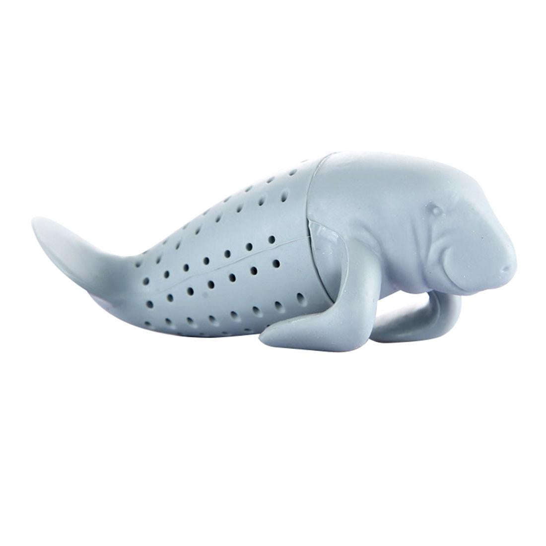 Cute Manatee Infuser Silicone Tea Strainers(Grey)