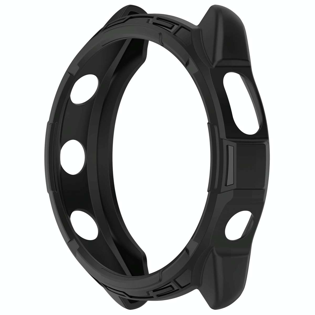 For Garmin Forerunner 965 Armor Hollow Watch Protective Case(Black)