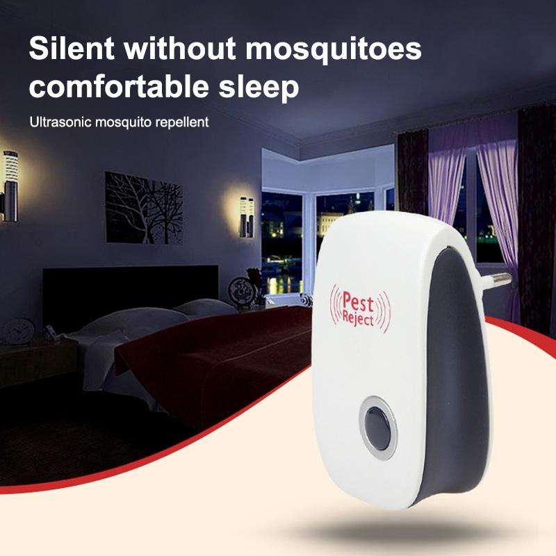 Ultrasonic Electronic Cockroach Mosquito Pest Reject Repeller,EU Plug