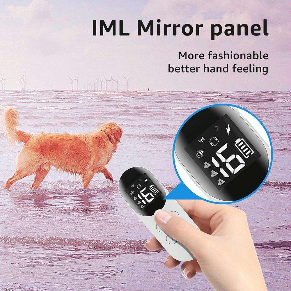 Smart Waterproof Shock Collar For Pets Remote Control Dog Training Device, Size: For-Two-Dog(White)