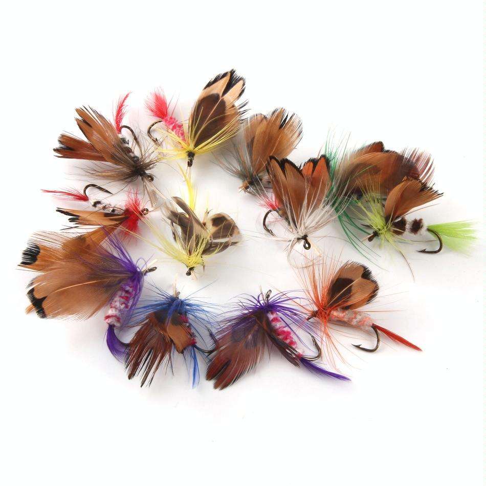 64 PCS / Set Outdoor Fishing Tackle Box Fly Hook Bait