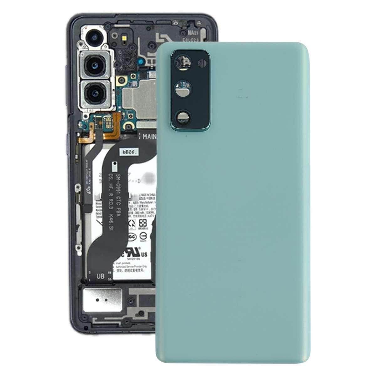 For Samsung Galaxy S20 FE Battery Back Cover with Camera Lens Cover (Blue)