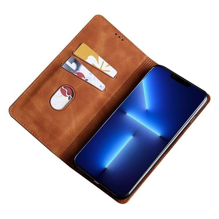 For Huawei nova 12i 4G Skin Feel Magnetic Leather Phone Case(Light Brown)