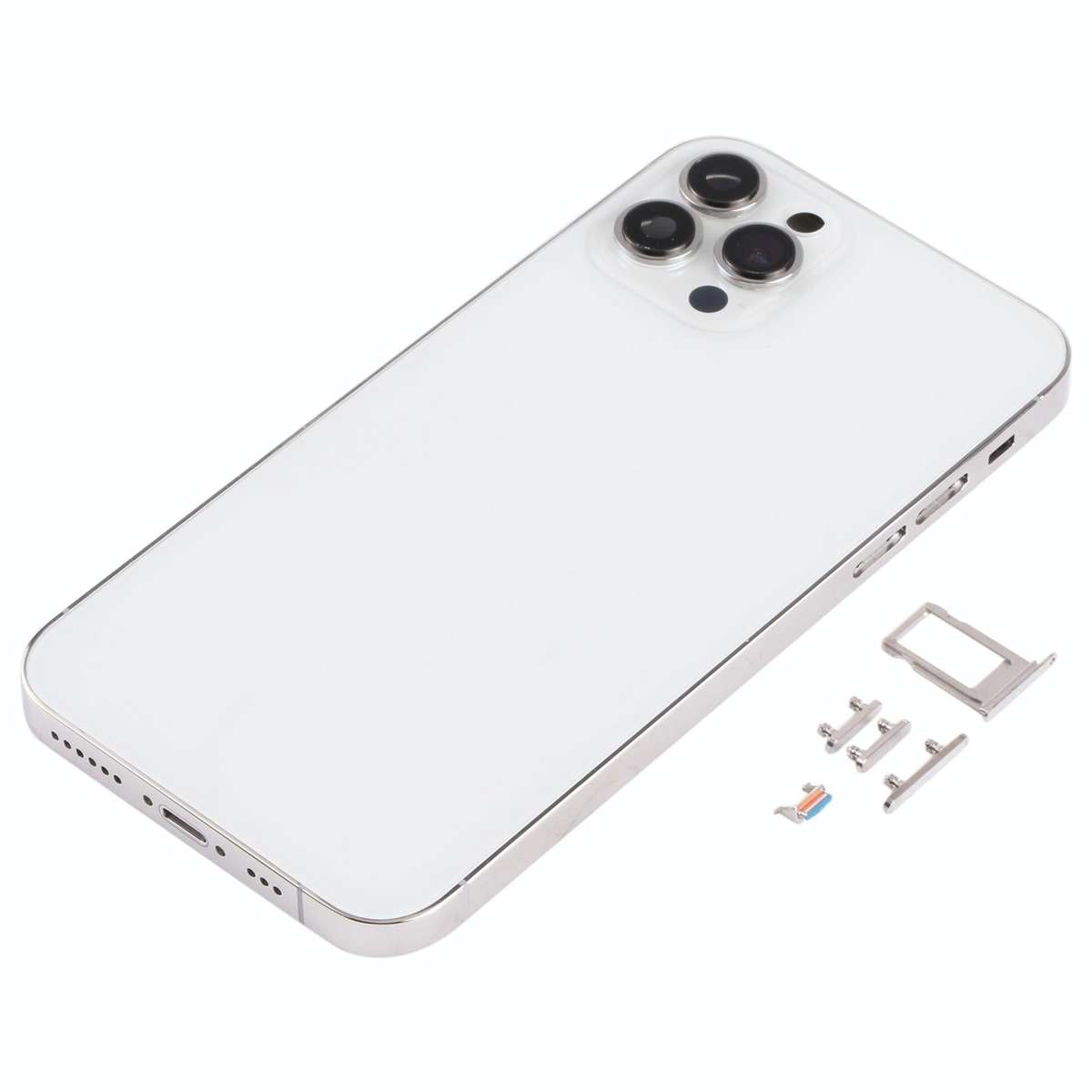 Back Housing Cover with Appearance Imitation of iP13 Pro for iPhone X(White)