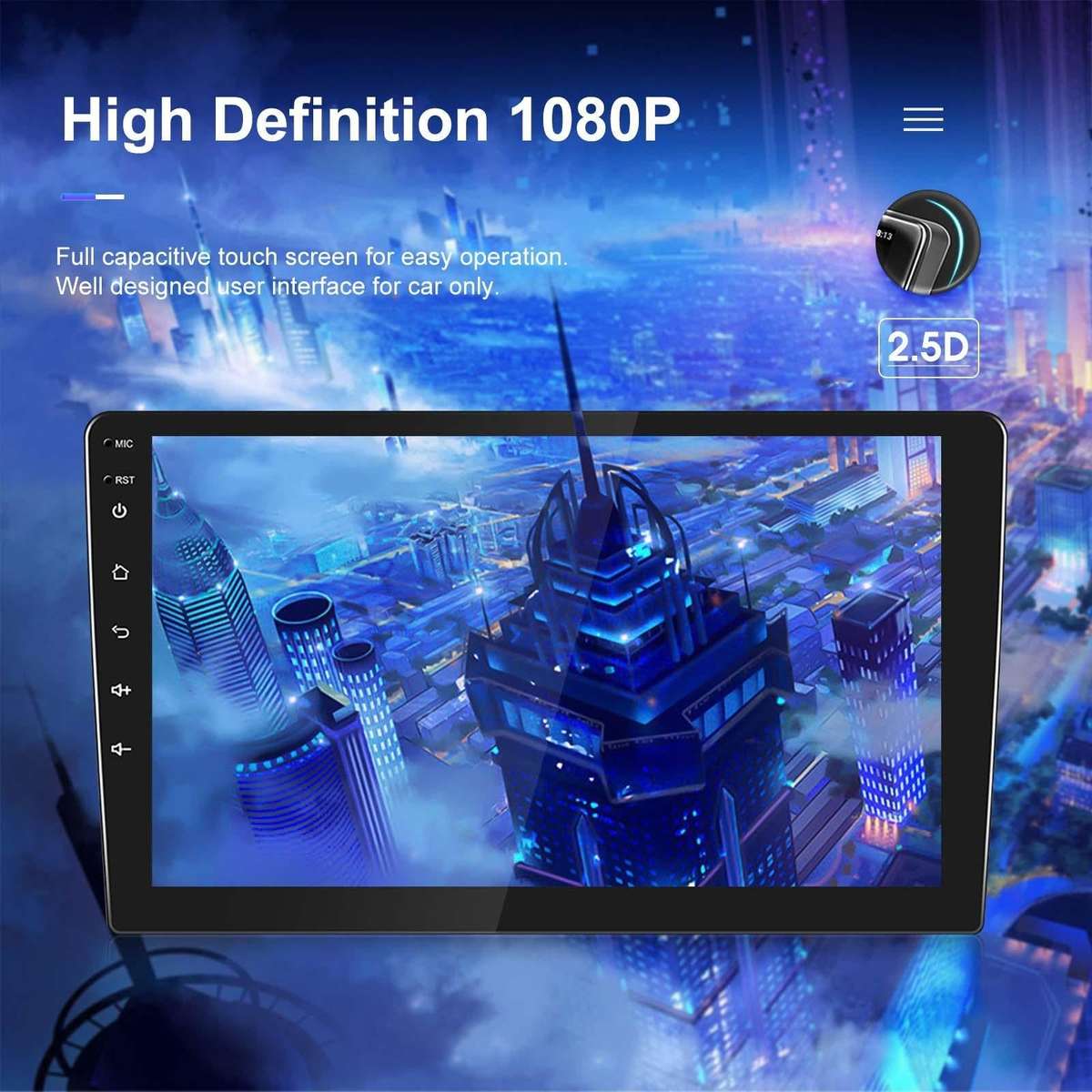 A3195 9 Inch Car Android Large Screen Navigation Central Control Screen 2+32G Player with CarPlay...