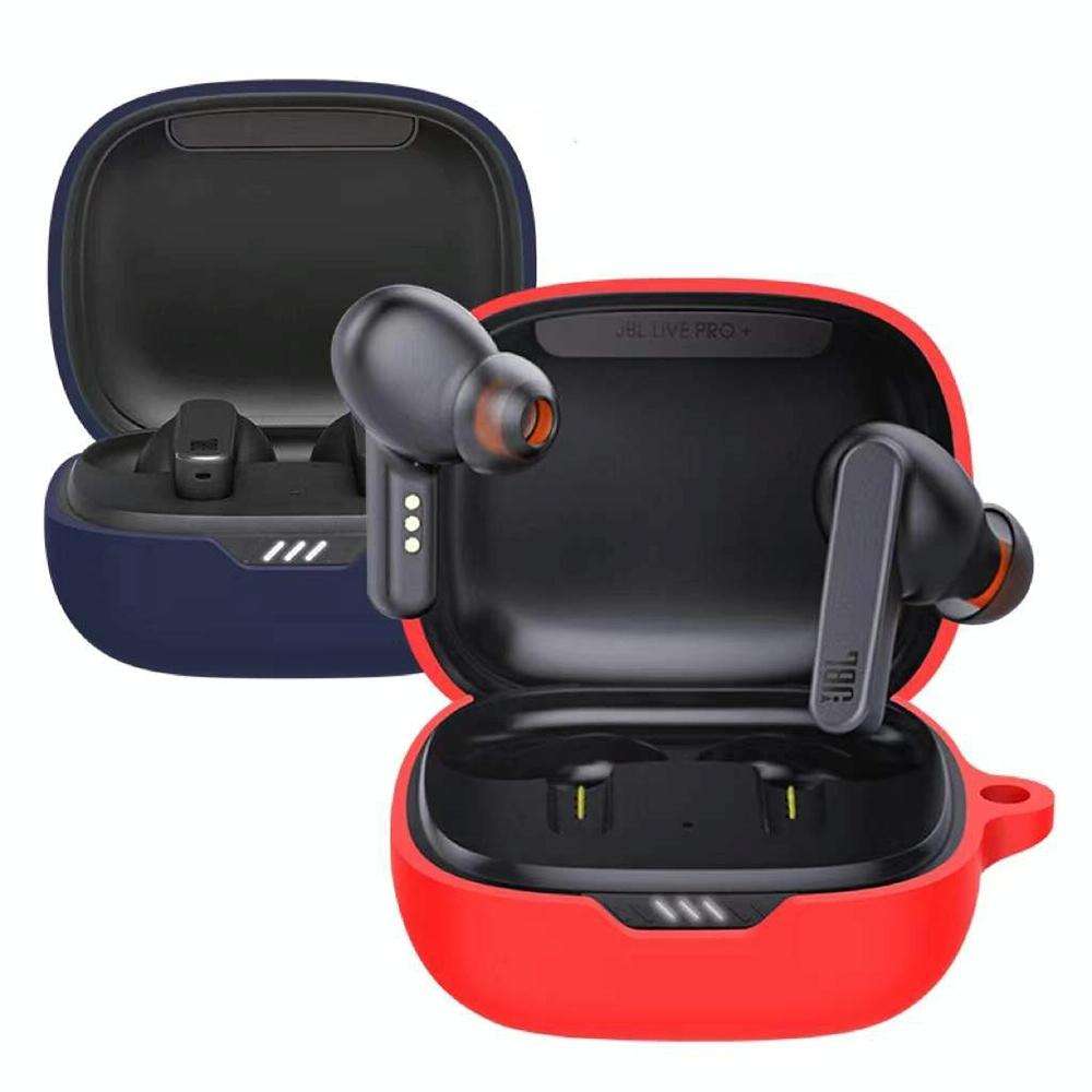 Silicone Wireless Earphone Protective Case Cover for JBL Wave 300TWS(Black)
