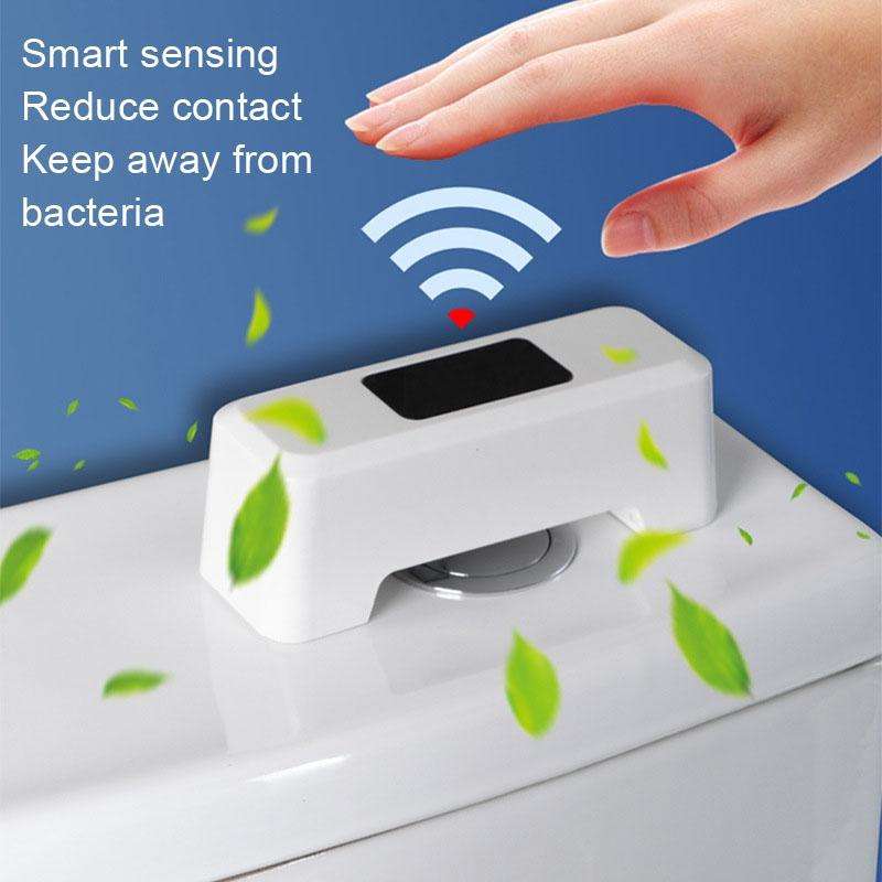 CSQ034 Toilet Sensor Flush Machine Free Contact Charging Smart Infrared Induction Press(Blue)