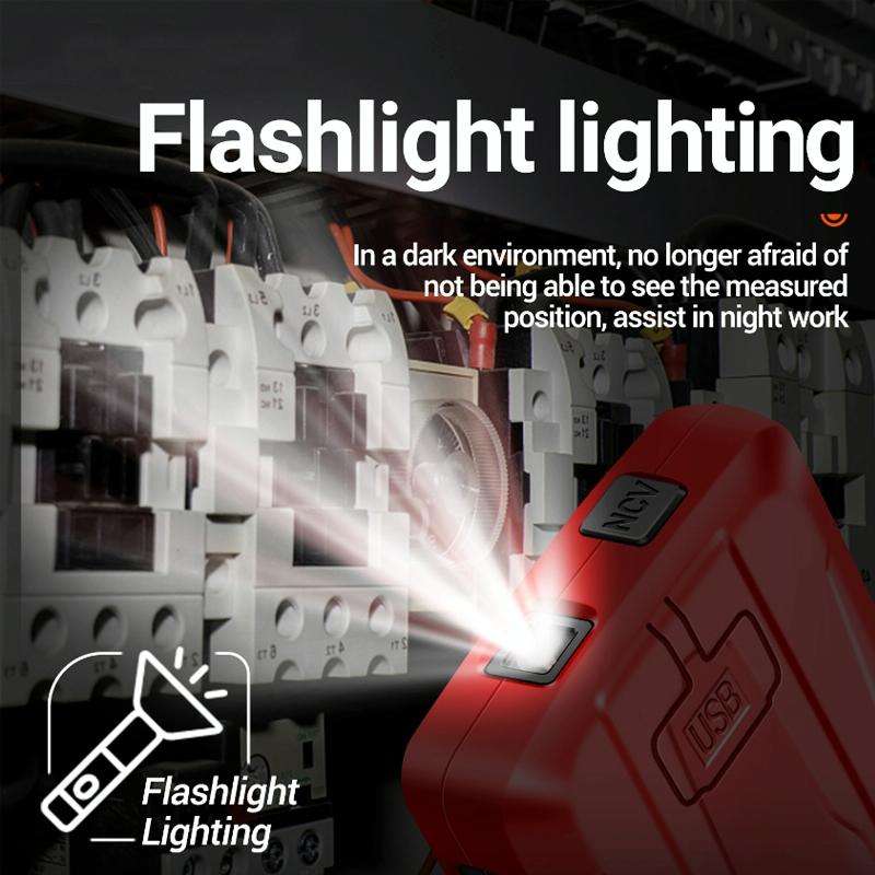 ANENG 683 Smart Touch Screen Automatic Range Rechargeable Multimeter(Red)