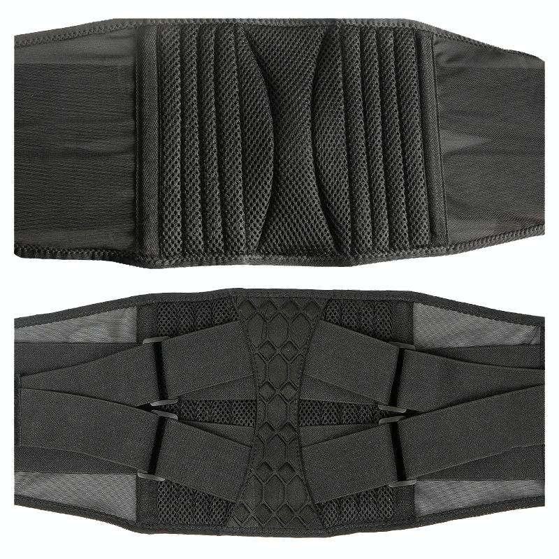 Men Steel Plate Squatting Weightlifting Exercise Use Waist and Abdominal Belt, Size: XL(Black)